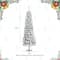 Glitzhome® 4.5ft Pre-Lit Flocked Artificial Christmas Tree, Warm White Lights